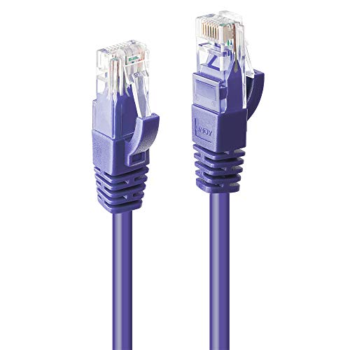 LINDY 48128 RJ45 Netzwerkkabel, Patchkabel CAT 6 U/UTP 15.00m Violett 1St. von LINDY