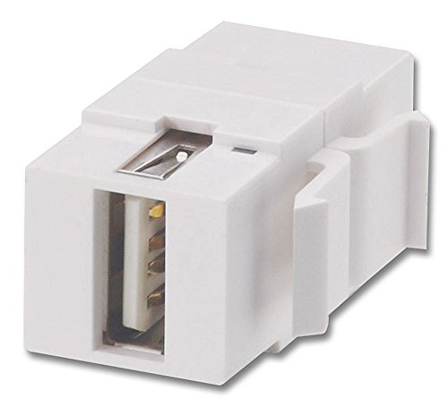 LINDY 60555 USB Typ A/B Doppelkupplungs-Keystone für Wanddosen von LINDY