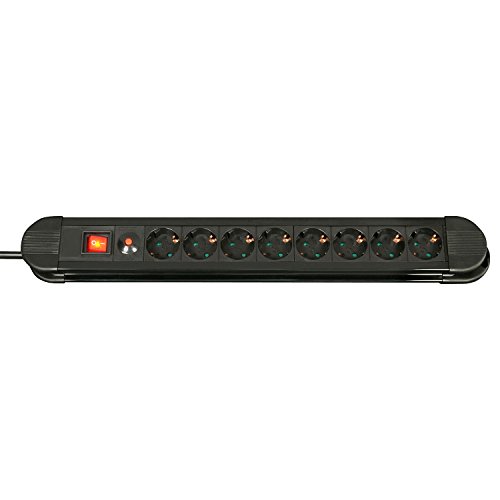 LINDY 73104 - Steckdosenleiste 8-Fach mit EIN-/Ausschalter, Schuko-Steckdosen im 45°-Winkel, 1.4m Kabel, mit Kindersicherung, 3500W, für den Innenbereich, Farbe schwarz LINDY 73104 - Steckdosenleiste 8-Fach mit EIN-/Ausschalter, Schuko-Steckdosen im 45°-Winkel, 1.4m Kabel, mit Kindersicherung, 3500W, für den Innenbereich, Farbe schwarz von LINDY
