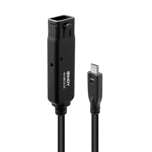 LINDY Active Pro USB 3.2 Verlängerungskabel 10 Gbit/s C/C, 5 m von LINDY
