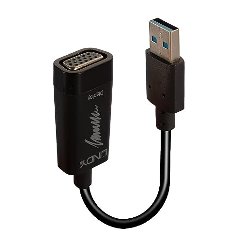 LINDY Adapter USB 3.0 zu VGA Konverter Lite 43172 schwarz von LINDY