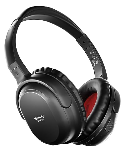 Lindy 73136 BNX-60 Bluetooth Active Noise Cancelling Kopfhoerer. Kabellose Funkkopfhoerer mit aptX Technologie von LINDY