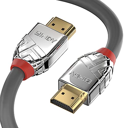 LINDY HDMI Anschlusskabel 5.00m 37874 Grau [1x HDMI-Stecker - 1x HDMI-Stecker] von LINDY