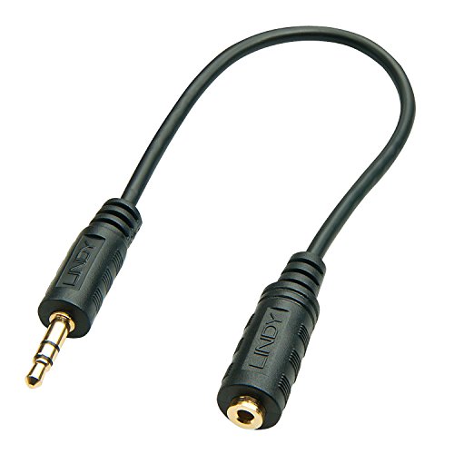 LINDY Premium Audio Kabel Klinke 3,5 mm Stecker auf 2,5 mm Klinke Buchse, 20 cm schwarz LINDY Premium Audio Kabel Klinke 3,5 mm Stecker auf 2,5 mm Klinke Buchse, 20 cm schwarz von LINDY