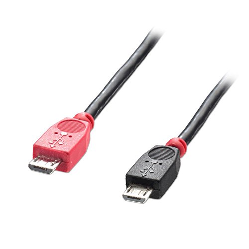 LINDY USB 2.0 Kabel Typ Micro-B/Micro-B OTG, 0,5m Micro-B Stecker an Micro-B Stecker von LINDY