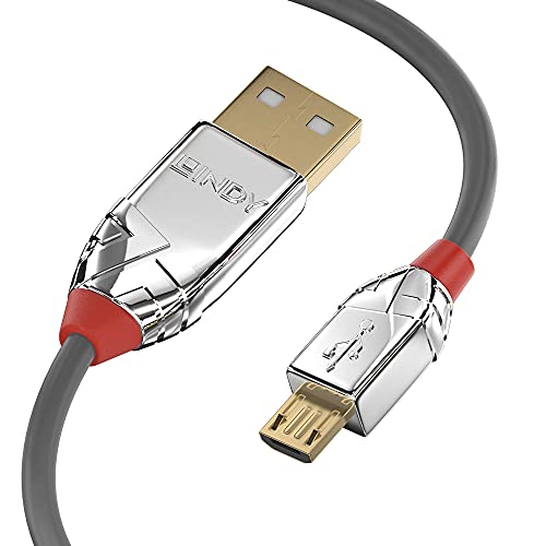 LINDY USB 2.0 Typ A an Micro-B Kabel Cromo Line 1m LINDY USB 2.0 Typ A an Micro-B Kabel Cromo Line 1m von LINDY