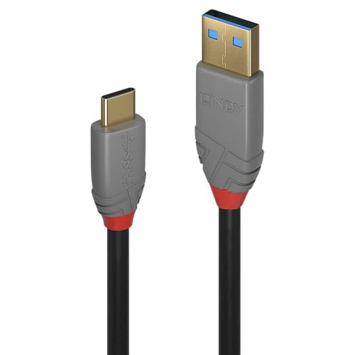 LINDY USB 3.1 Typ A an C Kabel 5A PD Anthra Line 1.5m LINDY USB 3.1 Typ A an C Kabel 5A PD Anthra Line 1.5m von LINDY