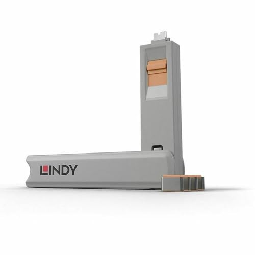 LINDY 40428 USB Typ C Port Schloss, orange von LINDY