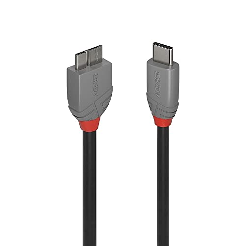 LINDY USB-Kabel USB 3.2 Gen1 (USB 3.0 / USB 3.1 Gen1) USB-C® Stecker, USB-Micro-B 3.0 Stecker 0.5m von LINDY