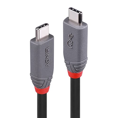 LINDY USB-Kabel USB4® USB-C® Stecker, USB-C® Stecker 0.8m Schwarz 36947 von LINDY
