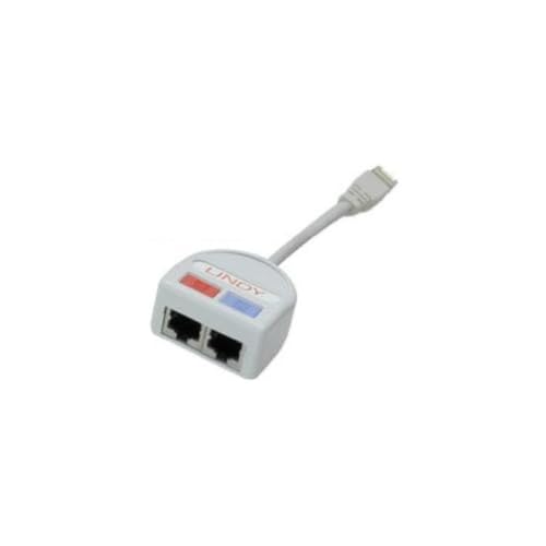 LINDY UTP Port Doppler ‚ Kabel Interface/Gender Adapter (Grau, 10/100BASE-T) von LINDY