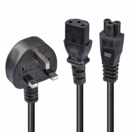 Lindy 30374 2.5m C13 coupler C5 coupler Black power cable Lindy 30374 2.5m C13 coupler C5 coupler Black power cable von LINDY