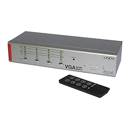 Lindy 32678 Umschalter Matrix AV 4x4 VGA & Audio Stereo, mit Fernbedienung Lindy 32678 Umschalter Matrix AV 4x4 VGA & Audio Stereo, mit Fernbedienung von LINDY