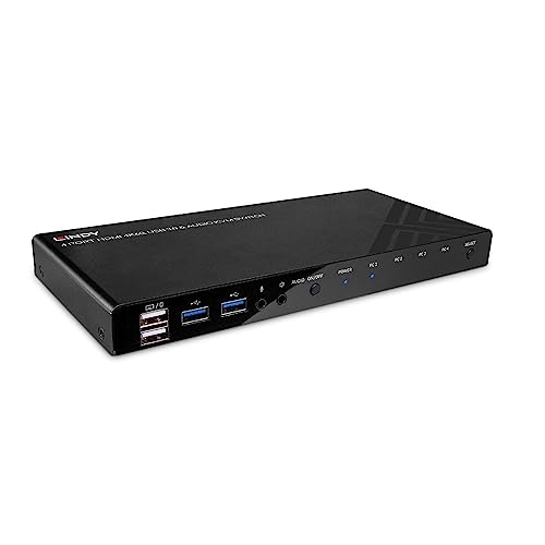 Lindy 4 Port HDMI 4K60, USB 3.0 & Audio KVM Switch von LINDY