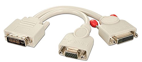 Lindy 41048 DVI-DVI-D-weiblich mit VGA-weiblich Splitter Kabel grau von LINDY