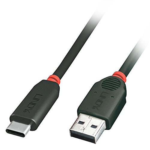 Lindy 41910 - Premium USB 3.1 Gen2 Kabel Typ C Stecker E-Mark zu Typ A Stecker, 0,5m von LINDY