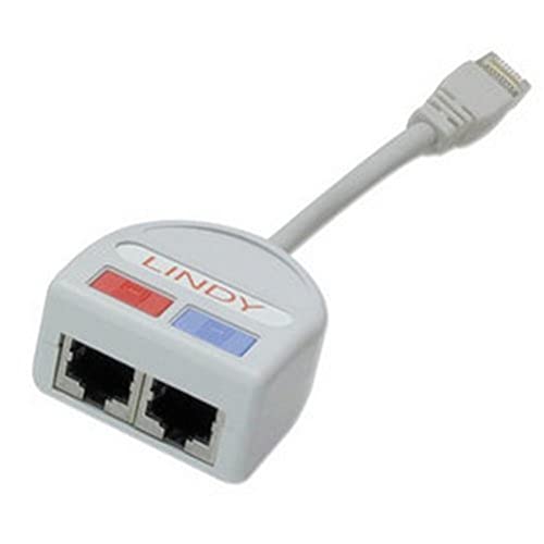 LINDY 34013 Port Doubler STP 1x Fast Ethernet 10/100 + 1x Telefon/Token Ring über EIN 8-adriges Kabel von LINDY