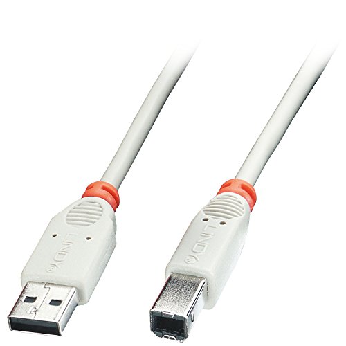 Lindy USB 2.0 Kabel Typ A/B, grau, 3m von LINDY