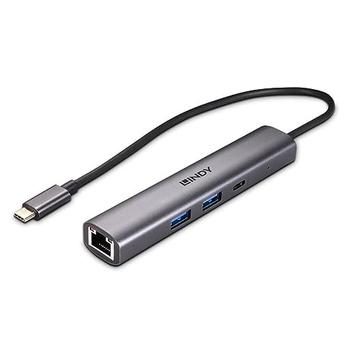 Lindy USB 3.2 Gen 2 Typ C Hub & Gigabit Ethernet Konverter von LINDY