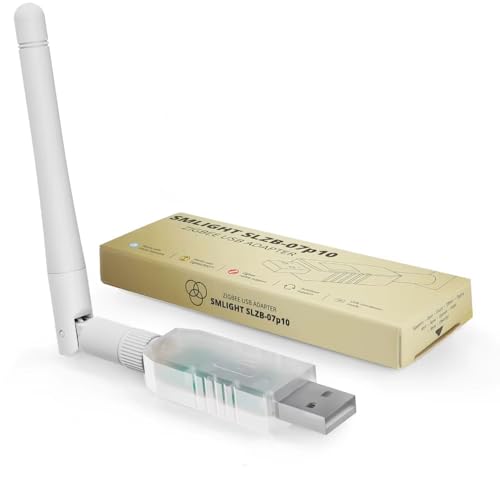 SLZB-07p10 Zigbee USB-Stick mit 3dB Antenne, Adapter für Zigbee2mqtt, ZHA und Home Assistant SLZB-07 p10 (SLZB-07p10) von LINEOPS