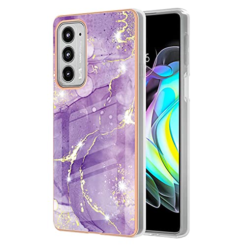 LINER Hülle für Motorola Edge 20, Bunte Muster Ultra Dünn Glänzend Weich Silikon TPU Stoßfest Handyhülle Cover Flexibel Handytasche Schutzhülle - Dunkelviolett LINER Hülle für Motorola Edge 20, Bunte Muster Ultra Dünn Glänzend Weich Silikon TPU Stoßfest Handyhülle Cover Flexibel Handytasche Schutzhülle - Dunkelviolett von LINER