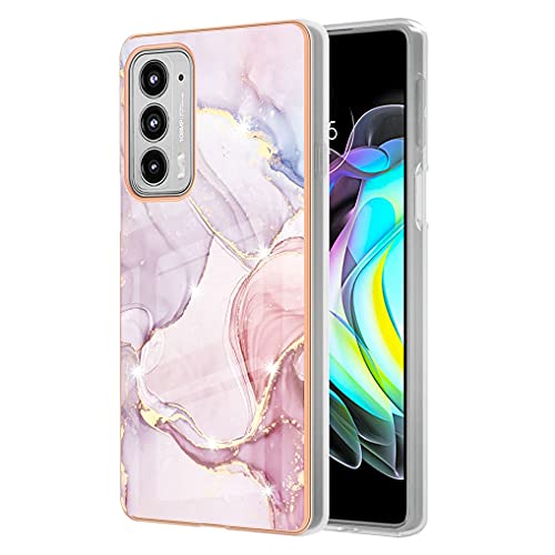 LINER Hülle für Motorola Edge 20, Bunte Muster Ultra Dünn Glänzend Weich Silikon TPU Stoßfest Handyhülle Cover Flexibel Handytasche Schutzhülle - Roségold LINER Hülle für Motorola Edge 20, Bunte Muster Ultra Dünn Glänzend Weich Silikon TPU Stoßfest Handyhülle Cover Flexibel Handytasche Schutzhülle - Roségold von Majen