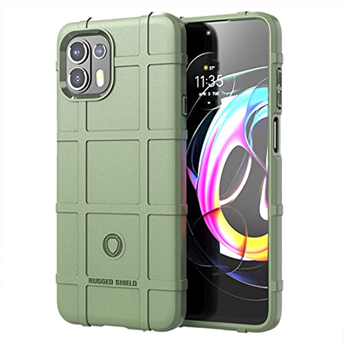 LINER Hülle für Motorola Edge 20 Lite/Edge 20 Fusion, [Fallschutz, rutschfest] Militär-Case Ultra-dünne Stylische Schutzhülle, Hochwertiges Weiche TPU Silikon Stoßfest Handyhülle - Grün von LINER