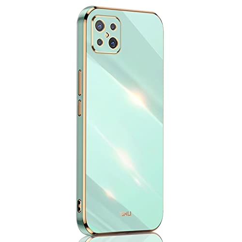 LINER Hülle für Oppo Reno 4Z 5G (Reno4 Z 5G), Galvanik Phnom Penh Design Ultra Dünn Glänzend Weich Silikon TPU Stoßfest Handyhülle Cover Flexibel Handytasche Schutzhülle, Grün von hattie's