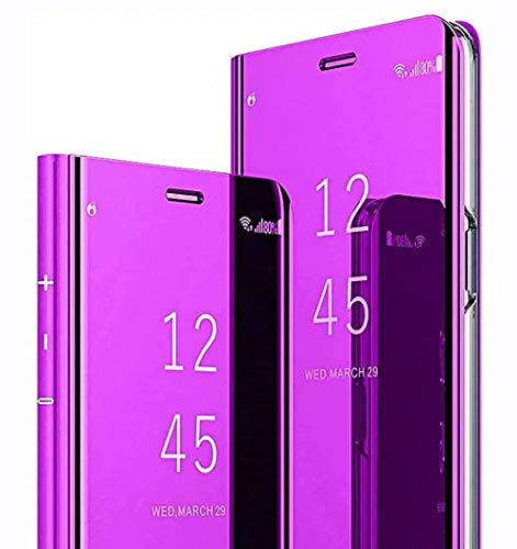 LINER Hülle für Samsung Galaxy S20 FE 5G/4G, Handyhülle Clear View Cover Spiegel Flip PU Leder Hülle Plating PC Schutzhülle mit Hart Standfunktion für Samsung Galaxy S20 FE 5G/4G - Lila LINER Hülle für Samsung Galaxy S20 FE 5G/4G, Handyhülle Clear View Cover Spiegel Flip PU Leder Hülle Plating PC Schutzhülle mit Hart Standfunktion für Samsung Galaxy S20 FE 5G/4G - Lila von LINER