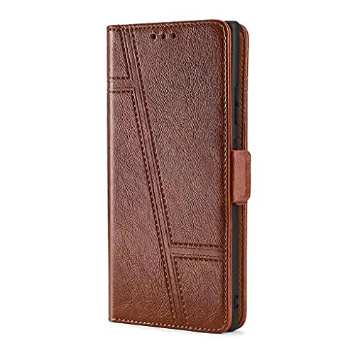 LINER Hülle für Xiaomi 11T Pro 5G/Xiaomi 11T 5G Handyhülle, Premium PU/TPU Leder Flip Brieftasche Schutzhülle mit Standfunktion/Kartenfach Tasche/Magnetisch Stoßfeste Lederhülle Klapphülle - Braun von LINER