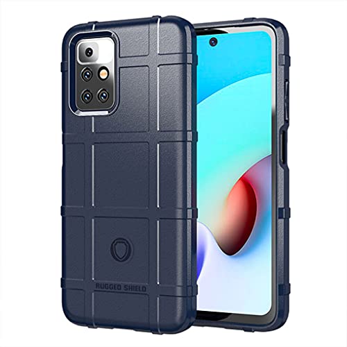 LINER Hülle für Xiaomi Redmi 10, [Fallschutz, rutschfest] Militär-Case Ultra-dünne Stylische Schutzhülle, Hochwertiges Weiche TPU Silikon Stoßfest Handyhülle für Xiaomi Redmi 10 - Blau von LINER