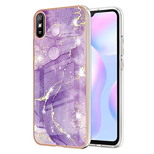 LINER Hülle für Xiaomi Redmi 9AT / Redmi 9A, Bunte Muster Ultra Dünn Glänzend Weich Silikon TPU Stoßfest Handyhülle Cover Flexibel Handytasche Schutzhülle - Dunkelviolett LINER Hülle für Xiaomi Redmi 9AT / Redmi 9A, Bunte Muster Ultra Dünn Glänzend Weich Silikon TPU Stoßfest Handyhülle Cover Flexibel Handytasche Schutzhülle - Dunkelviolett von LINER
