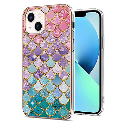 LINER Hülle für iPhone 13 6.1, Bunte Muster Ultra Dünn Glänzend Weich Silikon TPU Stoßfest Handyhülle Cover Flexibel Handytasche Schutzhülle - Farbe Squama LINER Hülle für iPhone 13 6.1, Bunte Muster Ultra Dünn Glänzend Weich Silikon TPU Stoßfest Handyhülle Cover Flexibel Handytasche Schutzhülle - Farbe Squama von LINER