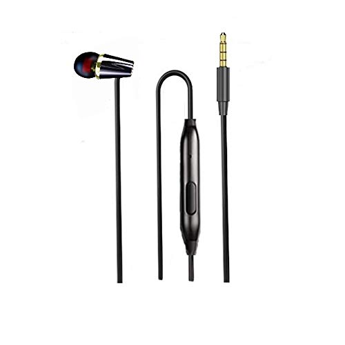 Einzelner Kopfhörer Motorrad Kopfhörer Einseitige Ohrstöpsel Mono kopfhörer mit Mikrofon,3,5-mm-Buchse Einohr-Ohrhörer mit Stereo-Soundverstärkung für iPhone iPod iPad Samsung Radio von LINHUIPAD