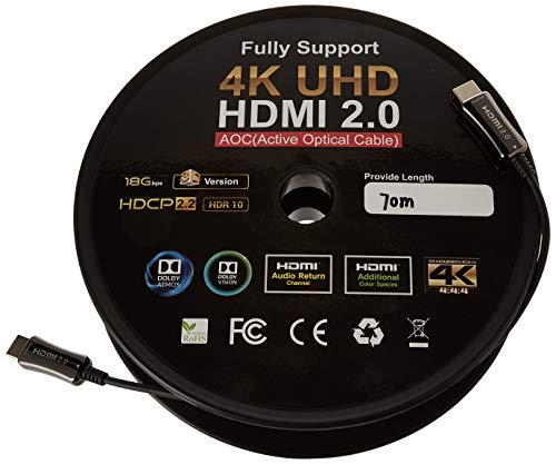 LINK Aoc Verlängerungskabel mit optischer Faser, HDMI 2.0, 4 Kx2K, 60 Hz, männlich, 70 m von LINK