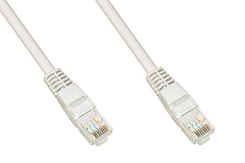 LINK LK5E005P Netzwerkkabel Utp Cat 5E ungeschirmt 0,5 m Farbe Weiß 1 Stecker 90 Grad von LINK