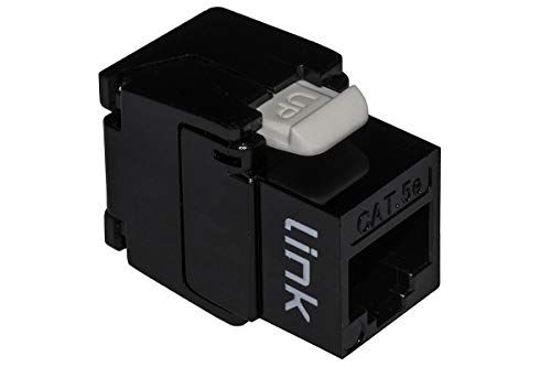 LINK LK5EUTB Netzstecker Keystone Jack Rj45 Kategorie 5E Utp Tooless Farbe Schwarz 180 Grad vergoldete Kontakte 50 Mikron LINK LK5EUTB Netzstecker Keystone Jack Rj45 Kategorie 5E Utp Tooless Farbe Schwarz 180 Grad vergoldete Kontakte 50 Mikron von LINK