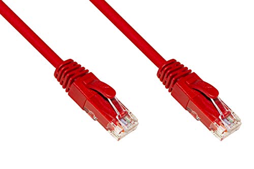 LINK LK6AU010R Netzwerkkabel Kategorie 6A ungeschirmt UTP AWG24, Farbe Rot, HALOGENFREE MT 1 von LINK