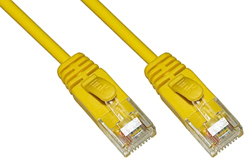 LINK LK6U005YS Netzwerkkabel CAT 6 nicht geschirmt UTP Farbe Halogen gelb 0,5 m von LINK
