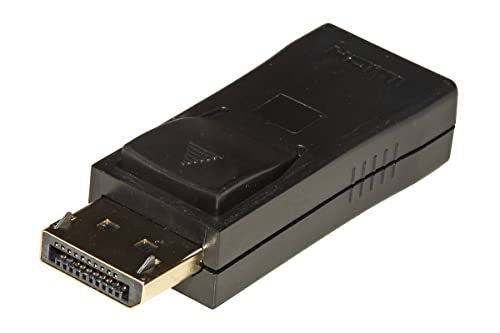 LINK LKADAT212 Displayport Adapter 1.2 Stecker, Hdmi 2.0 Buchse vergoldete Kontakte 4K 60Hz, Schwarz von LINK