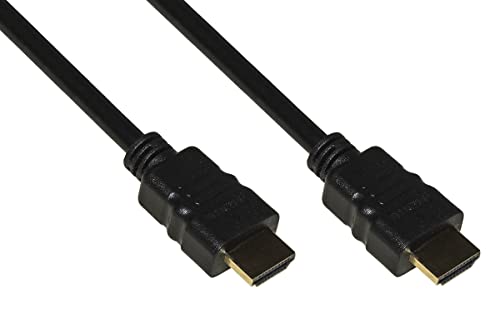 LINK LKCHD2005E HDMI-Kabel 2.0 4K 60Hz + 18Gbps vergoldete Kontakte, schwarz, 0,5 m von LINK