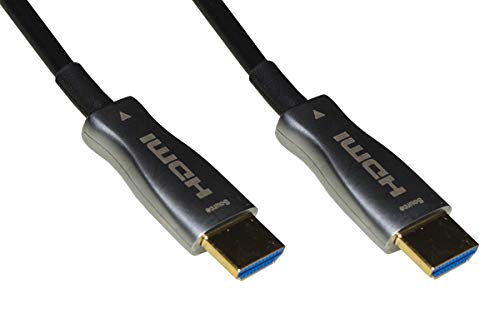 LINK LKCHD20F Glasfaserkabel AOC HDMI 2.0, HDCP, Arc, EDID 4K@60HZ@4:4:4 Hybrid MT 20, Schwarz von LINK