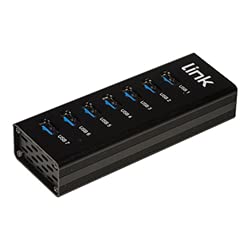 LINK LKHUB37 Hub 7 Ports USB 3.0 aus Aluminium mit Netzteil von LINK