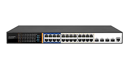 LINK LKSWPOE24L3 LKSWPOE24L3 Netzwerk-Switch 24 Poe Ports 400 Watt + 4 Gigabit SFP Ports und 1 Layer 3 Konsolenport LINK LKSWPOE24L3 LKSWPOE24L3 Netzwerk-Switch 24 Poe Ports 400 Watt + 4 Gigabit SFP Ports und 1 Layer 3 Konsolenport von LINK