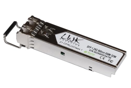 LINK MINIGBIC Industrial (SFP) Multimode LC Duplex 1000Base-SX, 850nm 1,25 GBPS 550 MT mit DDM von LINK