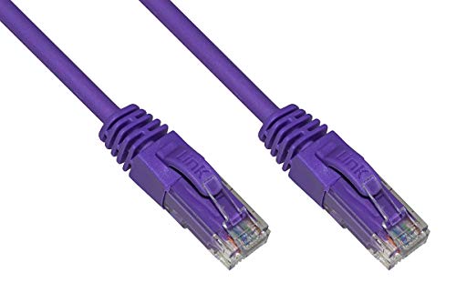 LINK LK6AU300VI Netzwerkkabel Kategorie 6A ungeschirmt UTP AWG24 Farbe Lila HALOGENFREE MT 30 von LINK