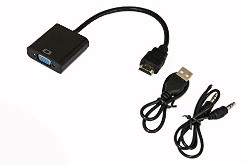 LINK lkadat13 Adapter HDMI Männlich auf VGA Weiblich mit Audio 3,5 mm und USB von LINK