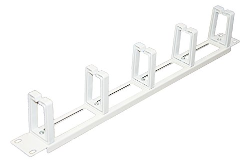 LINK lkorg1ugp Leiste Kabelverschraubung gelocht für Schränke 19 mit 5 Haken, lichtgrau von LINK