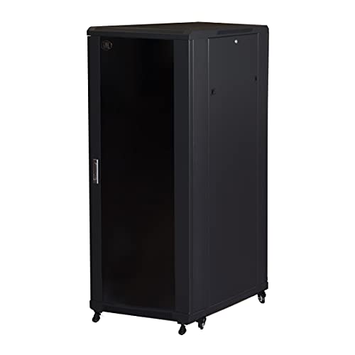 Link Accessori LK1932U68N Freistehendes Rack schwarz – Regale (freistehender Rack, 32U, Schwarz, 48,3 cm (19 Zoll), passiv, geschlossen) von LINK