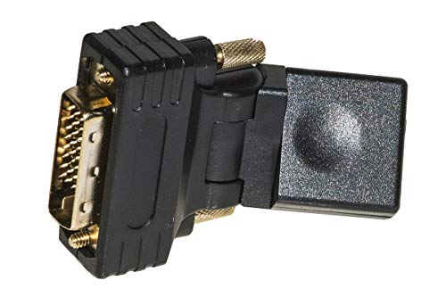 Link LKADAT109 Bidirektionaler Adapter DVI 24 + 1 Stecker - HDMI-Buchse, neigbar und drehbar. von LINK